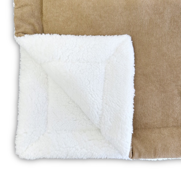 Beige Corduroy Luxury Dog Blanket